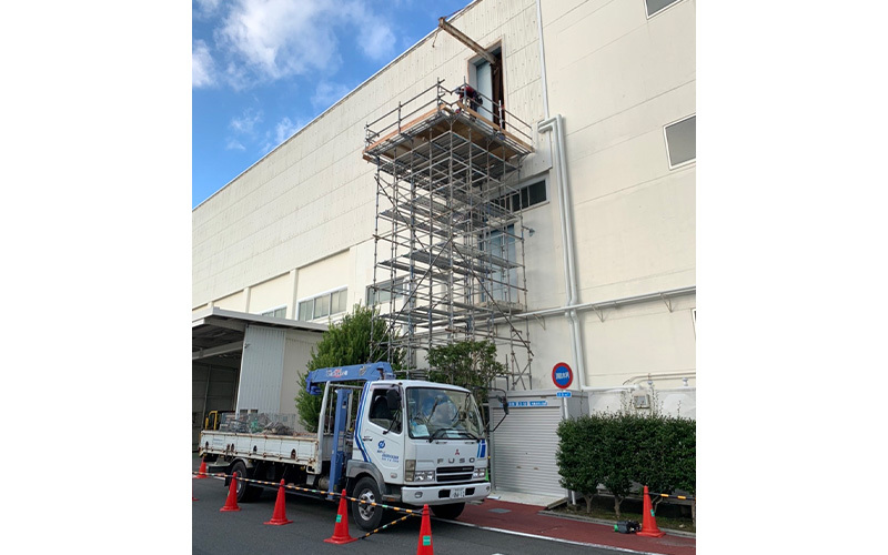 仮設ステージ足場設置